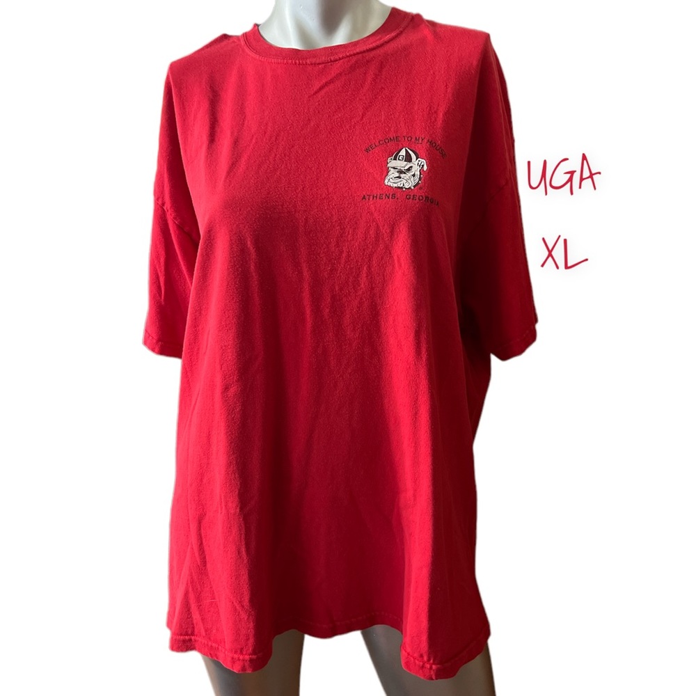 GUC UGA RED T-SHIRT XL. UNISEX. GREAT FOR DAWGS FANS!